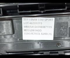 PANNELLO COMANDI CLIMA/RADIO BMW 1 F20 2011 641192 - 9
