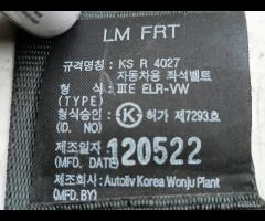 CINTURA DI SICUREZZA ANTERIORE SINISTRA SX HYUNDAI - 20