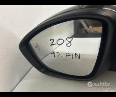 Specchietto retrovisore sx dx peugeot 208 2023