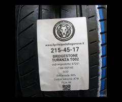 2 GOMME 215 45 17 BRIDGESTONE A67201