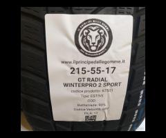 4 GOMME 215 55 17 GT RADIAL A67501