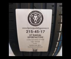 2 GOMME 215 45 17 GT RADIAL A67498