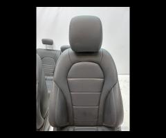 SET SEDILI IN PELLE NERO MERCEDES-BENZ C250 W205 2 - 3