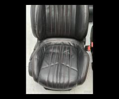 SET SEDILI IN PELLE RISCALDABILI NERO / ROSSO PEUG - 5