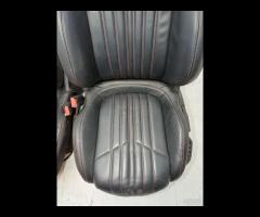 SET SEDILI IN PELLE RISCALDABILI NERO / ROSSO PEUG - 7