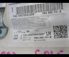 AIRBAG A TENDINA TETTO LATERALE SX VW GOLF VI 2009 - 16