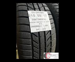 2 PNEUMATICI 215/55 R17 CONTINENTAL INVERNALI 90% - 4