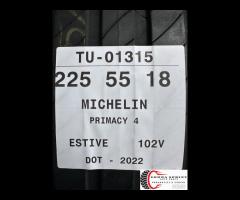 4 PNEUMATICI 225/55 R18 MICHELIN ESTIVE - 9