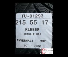 4 PNEUMATICI 215/55 R17 KLEBER INVERNALI 75% - 10