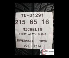 4 PNEUMATICI 215/65 R16 MICHELIN INVERNALI KM0 - 10