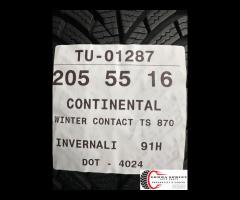 4 PNEUMATICI 205/55 R16 CONTINENTAL INVERNALI KM0 - 11