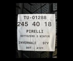 4 PNEUMATICI 245/40 R18 PIRELLI INVERNALI 80% - 10