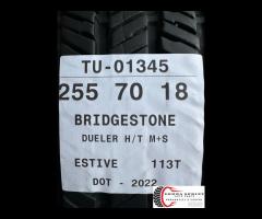 4 PNEUMATICI 255/70 R18 BRIDGESTONE ESTIVE 80% - 12