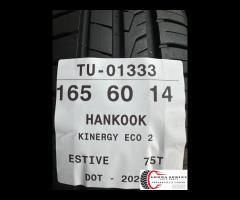 4 PNEUMATICI 165/60 R14 HANKOOK ESTIVE SEMINUOVE - 10