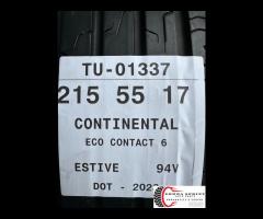 4 PNEUMATICI 215/55 R17 CONTINENTAL ESTIVE 80% - 10