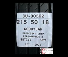 2 PNEUMATICI 215/50 R18 GOODYEAR ESTIVE 75%