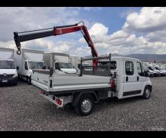 Fiat ducato 7 posti gru e cassone 2018 E6 - 7