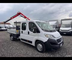 Fiat ducato 7 posti gru e cassone 2018 E6