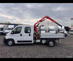 Fiat ducato 7 posti gru e cassone 2018 E6 - 18