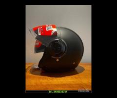 NUOVO CASCO JET DOPPIA VISIERA COLORE NERO OPACO - 6