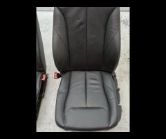SET SEDILI IN PELLE NERA CUCITURA NERA BMW F20 201