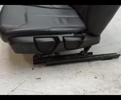 SET SEDILI IN PELLE NERA CUCITURA NERA BMW F20 201 - 10