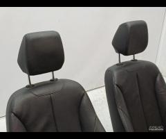SET SEDILI IN PELLE NERA CUCITURA NERA BMW F20 201 - 12