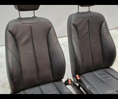 SET SEDILI IN PELLE NERA CUCITURA NERA BMW F20 201 - 13