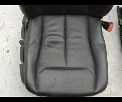 SET SEDILI IN PELLE NERA CUCITURA NERA BMW F20 201 - 14