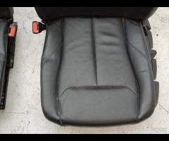 SET SEDILI IN PELLE NERA CUCITURA NERA BMW F20 201 - 15