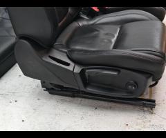 SET SEDILI IN PELLE NERO TRAFORATA JAGUAR XF X260 - 13