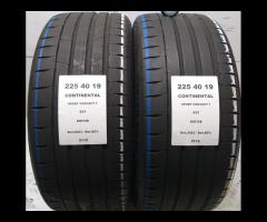 4 GOMME 225 40 19 E 255 35 19 CONTINENTAL A2112 - 8