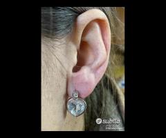 ORECCHINI ORO 18kt. DIAMANTI e CUORI