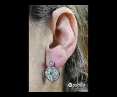 ORECCHINI ORO 18kt. DIAMANTI e CUORI