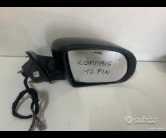 Specchietto retrovisore dx sx jeep compass 12 pin - 7
