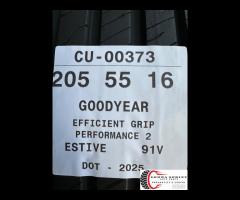 2 PNEUMATICI 205/55 R16 GOODYEAR ESTIVE SEMINUOVE - 4
