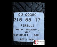 2 PNEUMATICI 215/55 R17 PIRELLI INVERNALI 75% - 5