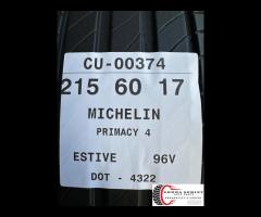 2 PNEUMATICI 215/60 R17 MICHELIN ESTIVE