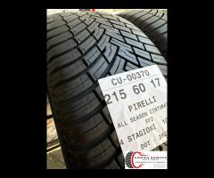 2 PNEUMATICI 215/60 R17 PIRELLI 4 STAGIONI 80% - 4