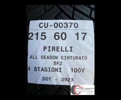 2 PNEUMATICI 215/60 R17 PIRELLI 4 STAGIONI 80% - 5