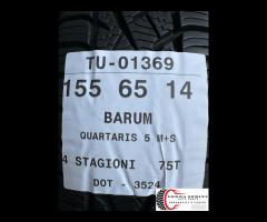 4 PNEUMATICI 155/65 R14 BARUM 4 STAGIONI - 11