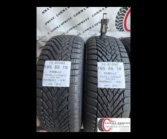 4 PNEUMATICI 195/55 R16 PIRELLI INVERNALI 90% - 3