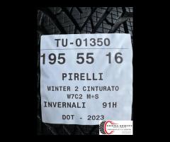 4 PNEUMATICI 195/55 R16 PIRELLI INVERNALI 90% - 11