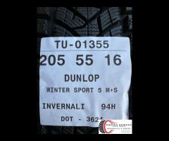 4 PNEUMATICI 205/55 R16 DUNLOP INVERNALI KM0 - 10