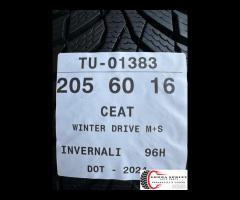 4 PNEUMATICI 205/60 R16 CEAT INVERNALI SEMINUOVE - 11