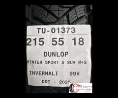 4 PNEUMATICI 215/55 R18 DUNLOP INVERNALI SEMINUOVE - 10