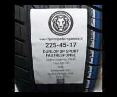 2 GOMME 225 45 17 DUNLOP A70385