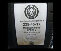 2 GOMME 225 45 17 MICHELIN A70395