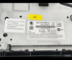 DISPLAY SCHERMO MULTIFUNZIONE NAVIGATORE SKODA OCT - 13