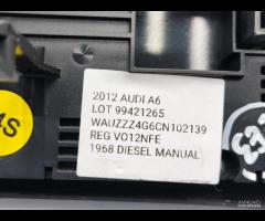 PANNELLO COMANDO CLIMA RISCALDAMENTO AUDI A6 C7 20 - 17